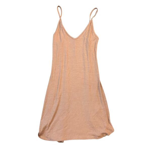 Joah Brown Ribbed Slip Mini Dress Womens S/M Bodycon Streetwear Going Out NWT - Picture 2 of 6